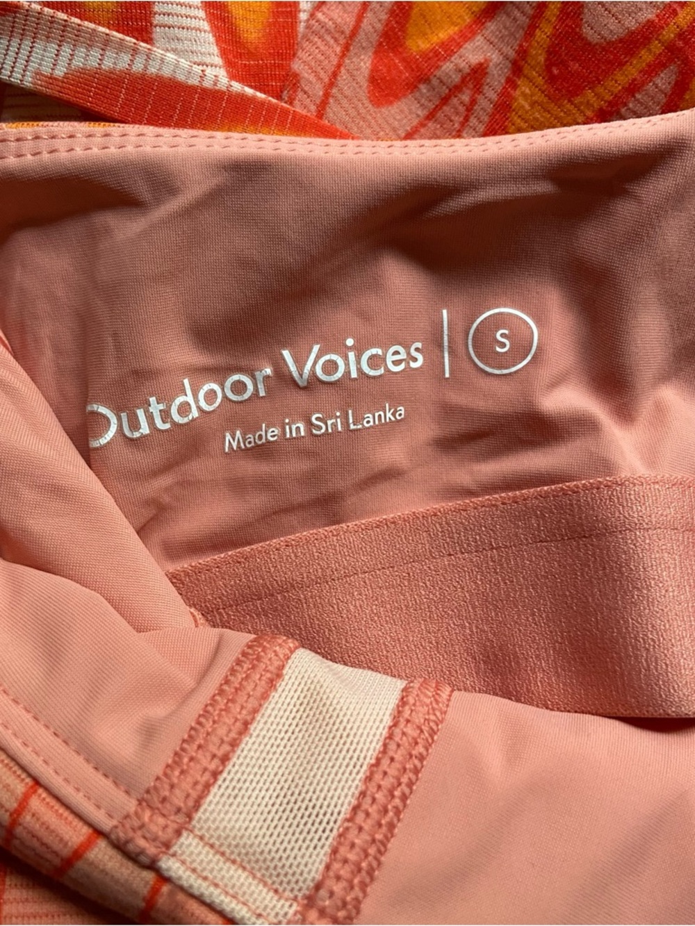 Outdoor Voices TechSweat Move Free Dress Womens S Orange Grapefruit Helios - Picture 5 of 6